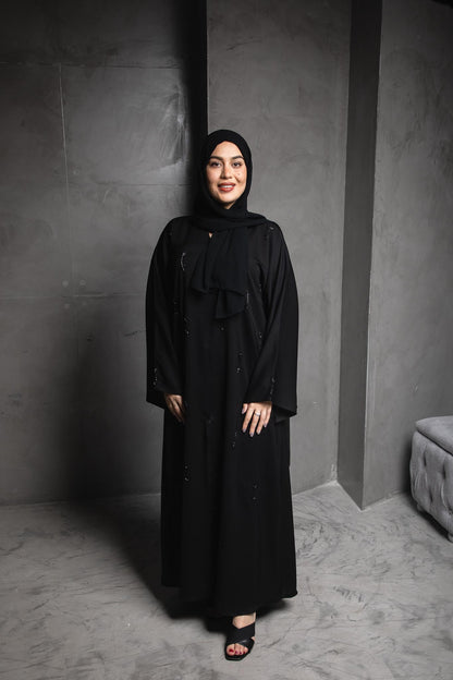 Black Embellished Abaya