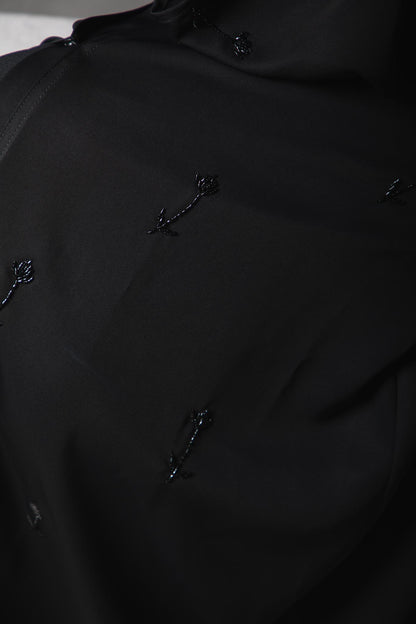 Black Embellished Abaya