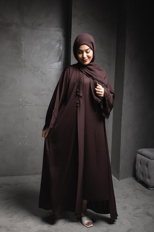 Deep Chocolate Gown Abaya