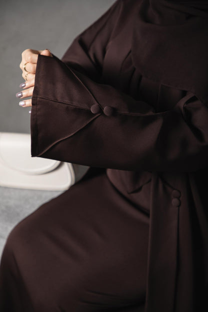 Deep Chocolate Gown Abaya
