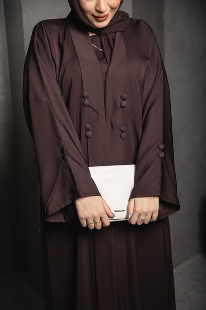 Deep Chocolate Gown Abaya