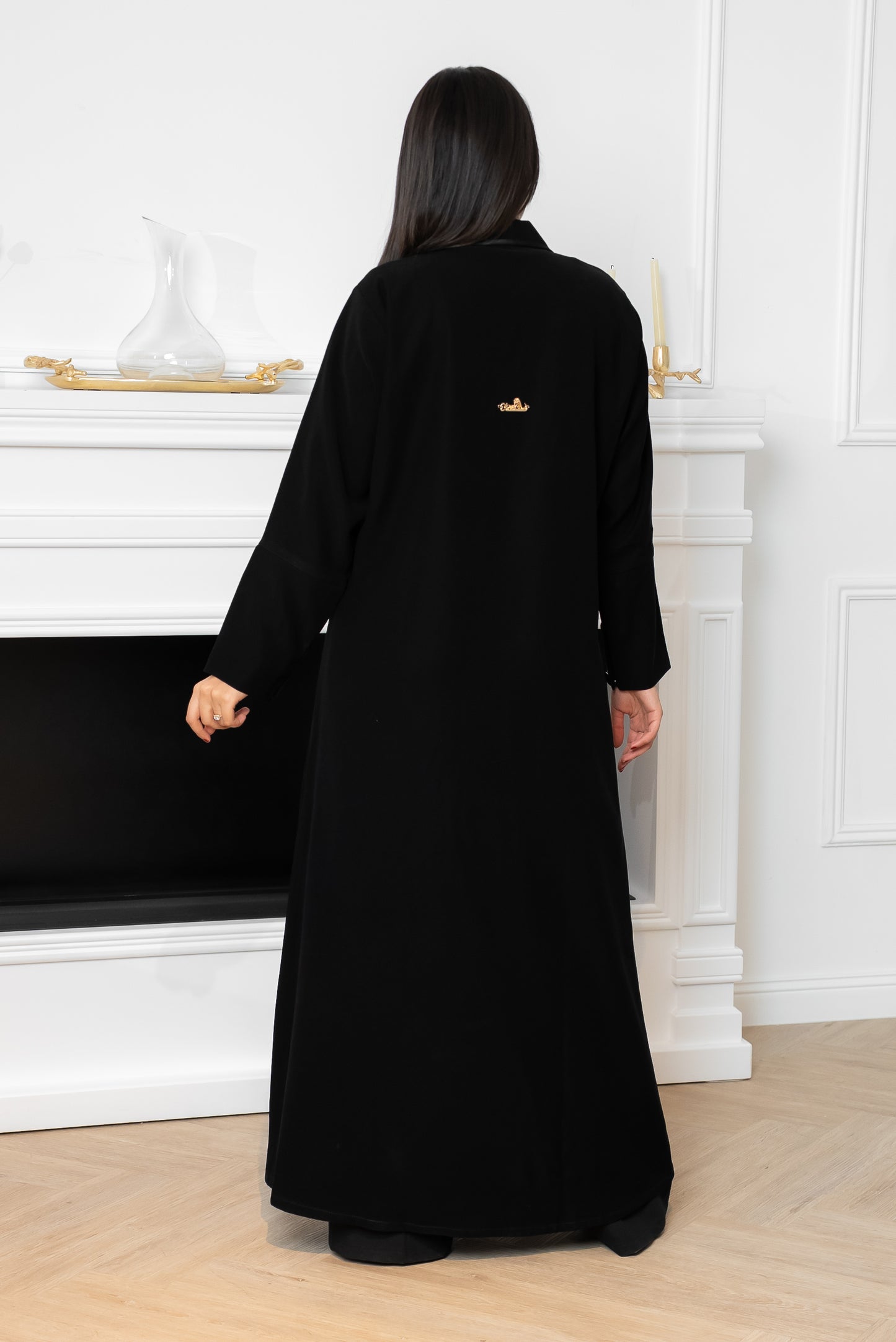 C0001 — Premium Black Indonesian Crepe Abaya